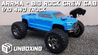 • Arrma  Big Rock Crew Cab  110 4WD Truck  InDepth unboxing 👀 • [upl. by Key]