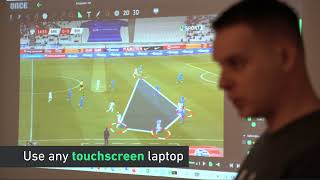 Creating a video analysis by drawing on a touchscreen  Once Telestrator and Once PRO [upl. by Oilasor]