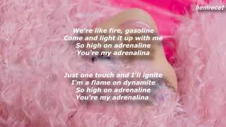 Senhit  Adrenalina Lyrics  Eurovision 2021 San Marino  Feat Flo Rida [upl. by Thevenot]