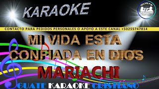 KARAOKE MI VIDA ESTA CONFIADA EN DIOS [upl. by Janene]