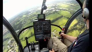 GoPRO Helicopter PPL training  Flight 38 Second Solo Schwietzer 300 CBi GoPro HD [upl. by Benioff]