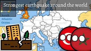 Strongest earthquake around the world [upl. by Silloh382]