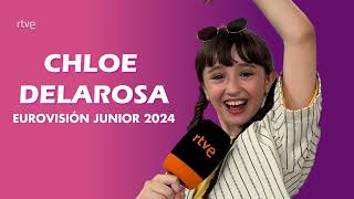 RTVE interviews Chloe DelaRosa 🇪🇦 JESC 2024 [upl. by Sheaff]