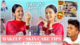 Makeup💄Skin Care Tips😊Easy To Apply💯Taniya Sajan Vlogs [upl. by Segal]