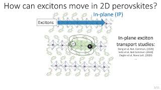 Efficient Interlayer Exciton Transport in 2D Perovskites [upl. by Chrystal]