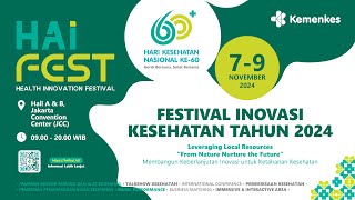 Festival Inovasi Kesehatan tahun 2024 HALL B [upl. by Enawtna580]