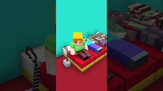 Who refuses to go to sleep in Minecraft funny shorts [upl. by Teddi]