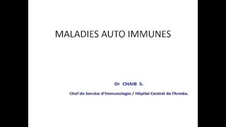 IMMUNOLOGIE MALADIES AUTO IMMUNES [upl. by Melentha507]