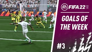 FIFA 22 Scored a Rabona Volley from a Corner  BEST GOALS OF THE WEEK 3 [upl. by Annairdua]