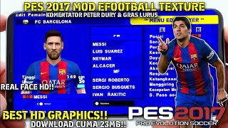 PES 2017 PSP MOD EFOOTBALL TEXTURE BEST GRAPHICS [upl. by Ellocin]