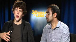 Jesse Eisenberg amp Aziz Ansari Interview  30 Minutes or Less [upl. by Keli]