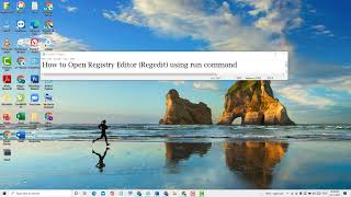 How to Open Registry Editor Regedit using run command [upl. by Selemas]