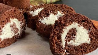 মাত্র ৫মিনিটে সুইস রোল কেক রেসিপি।food swissrollcakerecipe cake [upl. by Cired]