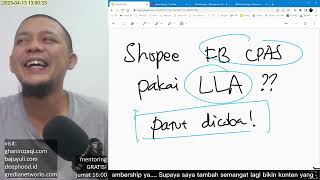 FB Ads CPAS pakai LOOKALIKE AUDIENCE Bagus gak ya  Cara Bikin LLA Facebook Ads CPAS Shopee [upl. by Eittel]