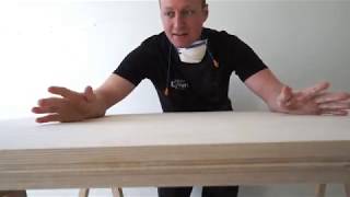 DIY  Stort stabilt skrivbord i plywood [upl. by Magas]