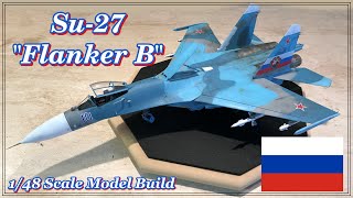 Building the Hobby Boss 148th Scale Su27 Flanker B with three color Camouflage [upl. by Haek594]