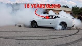 Birthday Burnouts 16 Year old BurnoutDonut Master [upl. by Ytsirt]