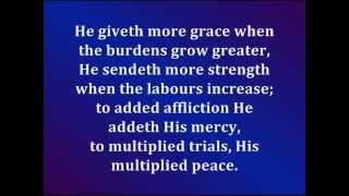 He Giveth More Grace With Lyrics [upl. by Undis]