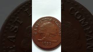 East India Company One Anna 1839 FAKE Coin viralvideoshort shorts trend coin indiancoins [upl. by Deron]