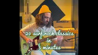 20 surf rock classics in 5 minutes [upl. by Thorlie]