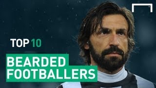 Top 10 Bearded Footballers [upl. by Antsirhc]