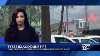 Police seek info after dune fire on Tybee Island [upl. by Bohrer466]