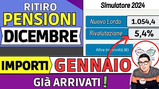 ✅ PENSIONI ➜ RITIRO DICEMBRE 2023 TREDICESIMA  SIMULATORE AUMENTI GENNAIO 2024 📈 ESEMPI IMPORTI [upl. by Nonie]