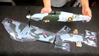 HKing F4U Corsair unboxing 750mm warbird RC plane ORX Flight Stabilizer gyro [upl. by Nnylodnewg]