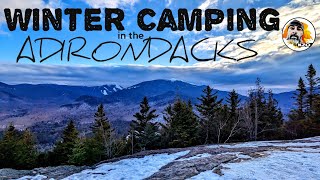 Adirondack Winter Camping  Rocky Falls and Mount Jo [upl. by Hobie]