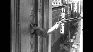 Harold Lloyd in Feet First 1930  The Climbing Scene Part 2 [upl. by Neelear]