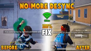 How To Fix Desync in PUBG Mobile in 2021  100 Desync Problem Solved  AJSPY 20 [upl. by Noseyt]