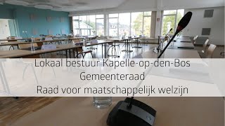 Livestream Lokaal bestuur KapelleopdenBos Gemeenteraad  Raad voor maatschappelijk welzijn [upl. by Etnwahs]