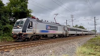 NJ Transit ALP46A 4659 Veterans Decal NJCL Train 3239 Red Bank NJ [upl. by Annovaj436]