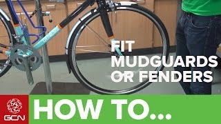 How To Fit Road Bike Mudguards Or Fenders  Fit SKS Race Blades [upl. by Soneson34]