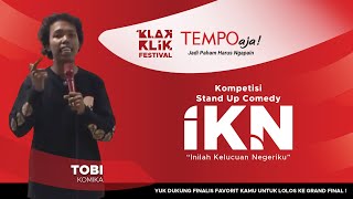 Tobias  Kompetisi Stand Up Comedy IKN Tempo [upl. by Yelsgnik961]