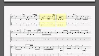 Metallica Turn The Page bass guitar tablature [upl. by Anivol]