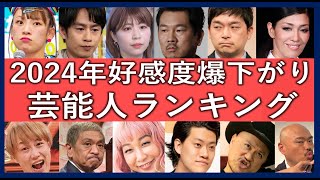 2024年好感度が爆下がりした芸能人ランキング！今嫌われているタレント・芸人・モデル・歌手一覧！ [upl. by Halil]