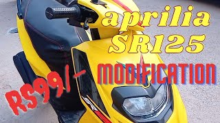 APRILIA SR125150  LED INDICATORS  MODIFICATION  Motostreet garage [upl. by Leahcimauhsoj]