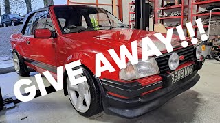 XR3i RS2000i give away starts here [upl. by Vanzant]