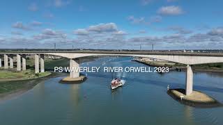 PS Waverley  Orwell Bridge 4K [upl. by Navetse]