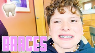 GETTING BRACES FOR THE FIRST TIME  LANDON BINGHAM FINALLY GETS BRACES [upl. by Buzz]