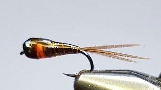 Fly Tying Minimalistic Perdigon PTN Hotspot Nymph [upl. by Bierman]