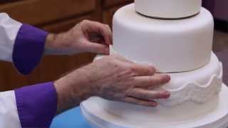 How to Make Your Own Fondant Wedding Cake  Part 1  Global Sugar Art [upl. by Plusch]