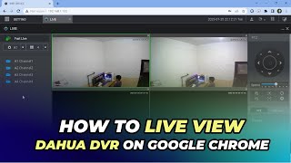 Live View Dahua on Google Chrome [upl. by Emory]