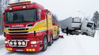 Scania 8x4 Boniface vs MAN  Heavy Recovery  Sweden [upl. by Eibrik]