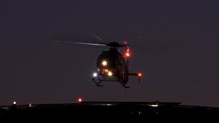 Rettungshubschrauber Christoph 43 landet nach Einsatz auf der A5 auf dem Ortenau Klinikum Offenburg [upl. by Ydennek]