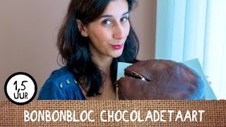 Smeuïge chocoladetaart met bonbonbloc topping [upl. by Ripley]