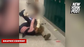 HS student faces charges after beating up teacher 65 in viral video cops [upl. by Eelamme]