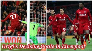 Divock Origis late winner goals in Liverpool  BarcelonaEverton [upl. by Corsiglia614]