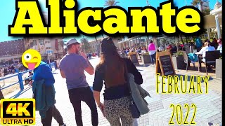 Alicante 4 February 2022 4K tour [upl. by Oluas]